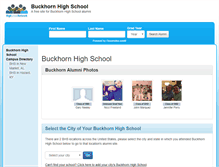 Tablet Screenshot of buckhornhighschool.org
